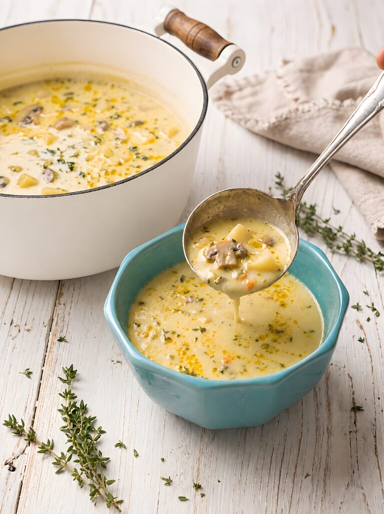 Creamy Mushroom Soup Recipe – Easy, Homemade & From Scratch
